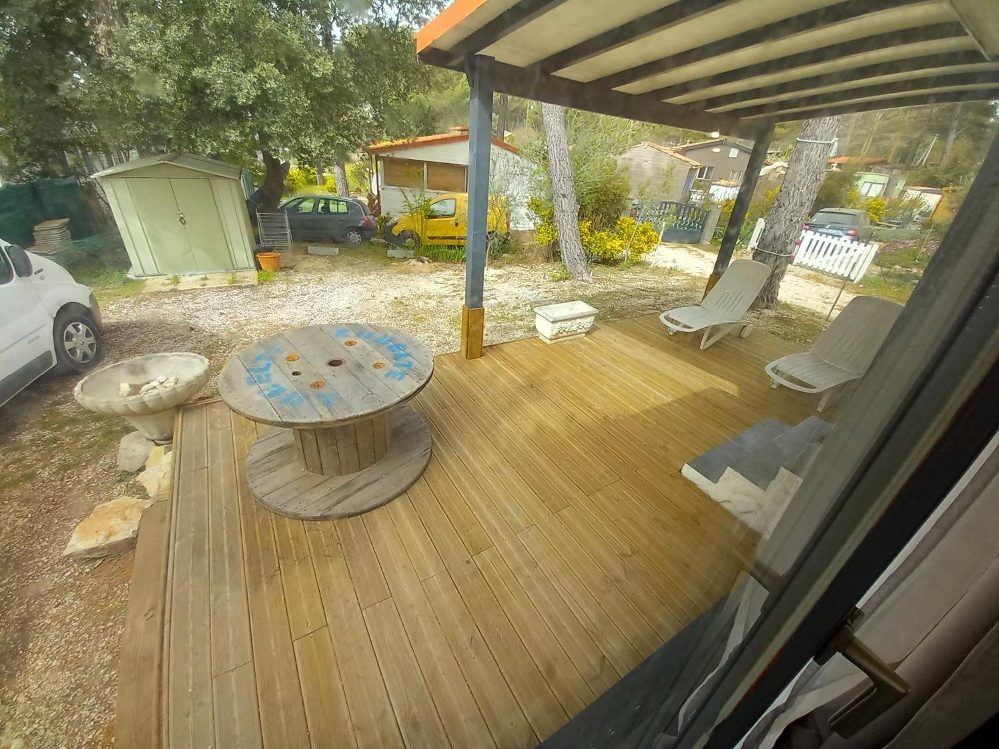 Mobilhome A Deux Pas Du Circuit Du Castellet Avec Terrasse Vue Mer Le Castellet  Eksteriør billede